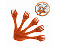 Set 5 cestovních příborů Promaledobrodruhy Swedish Spork original oranžový