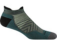 Kotníkové funkční ponožky s merinem Darn tough Run No Show Tab Ultra-Lightweight With Cushion - teal